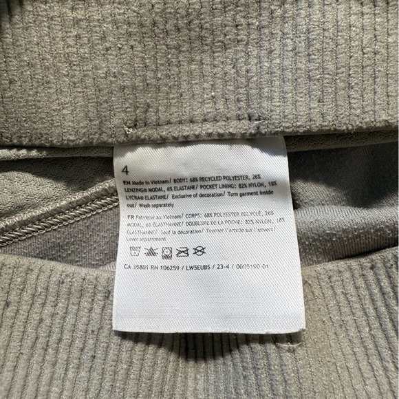 Lululemon | Softstreme Ribbed Pant | US W 4 | Riverstone - Picture 9 of 10